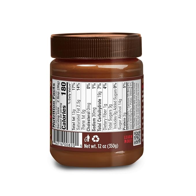 GOOD GOOD No Added Sugar Belgian Choco Hazel Spread - Chocolate Spread with Natural Sweeteners - Gluten Free - Vegetarian Friendly - 12oz / 350g (Pack of 1)