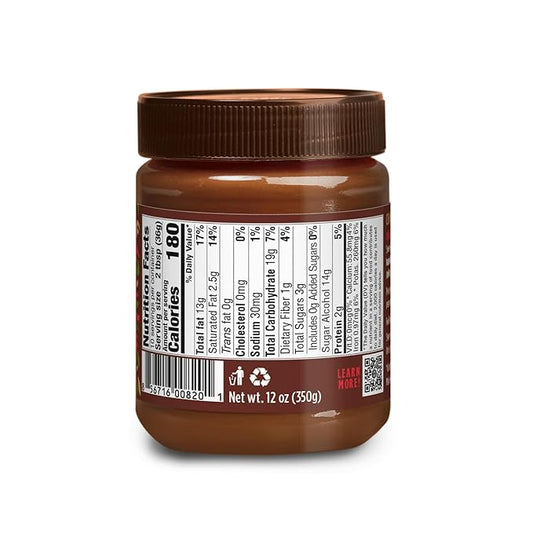 GOOD GOOD No Added Sugar Belgian Choco Hazel Spread - Chocolate Spread with Natural Sweeteners - Gluten Free - Vegetarian Friendly - 12oz / 350g (Pack of 1)