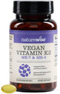 NatureWise Vitamin K2 Supplement with MK-7 100mcg and MK-4 500mcg - Enhanced Bioavailable Formula - K Complex for Bone and Heart Health - Vegan, Gluten Free, Non-GMO - 90 Softgels[3-Month Supply]