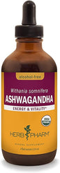 Herb Pharm Certified Organic Ashwagandha Extract 4 Oz