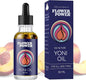 Flower Power Yoni Oil Vaginal Moisturizer, Nourishing Feminine Care for Vaginal Dryness, Odor Relief & Irritation, Blend of Jojoba, Peach Blossom & Sweet Almond Oil for Hydration, Vegan - 30 ml