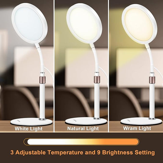 Light Therapy Lamp, UV-Free 10000 Lux 3 Color