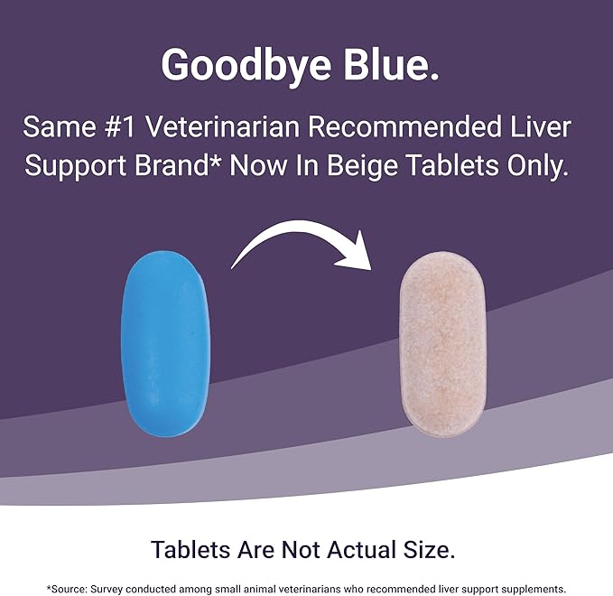 Nutramax Denamarin Liver Health Supplement for Large Dogs - With S-Adenosylmethionine (SAMe) and Silybin, 30Count(Pack of 1)