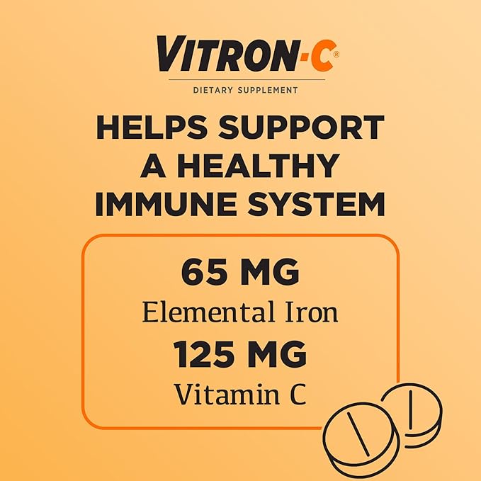 Vitron-C Iron Supplement, Once Daily, High 60 Count