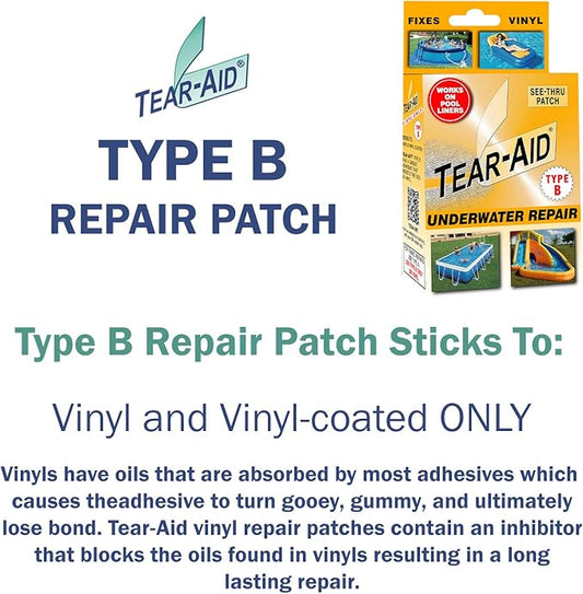 TEAR-AID Underwater Repair Kit, Type B