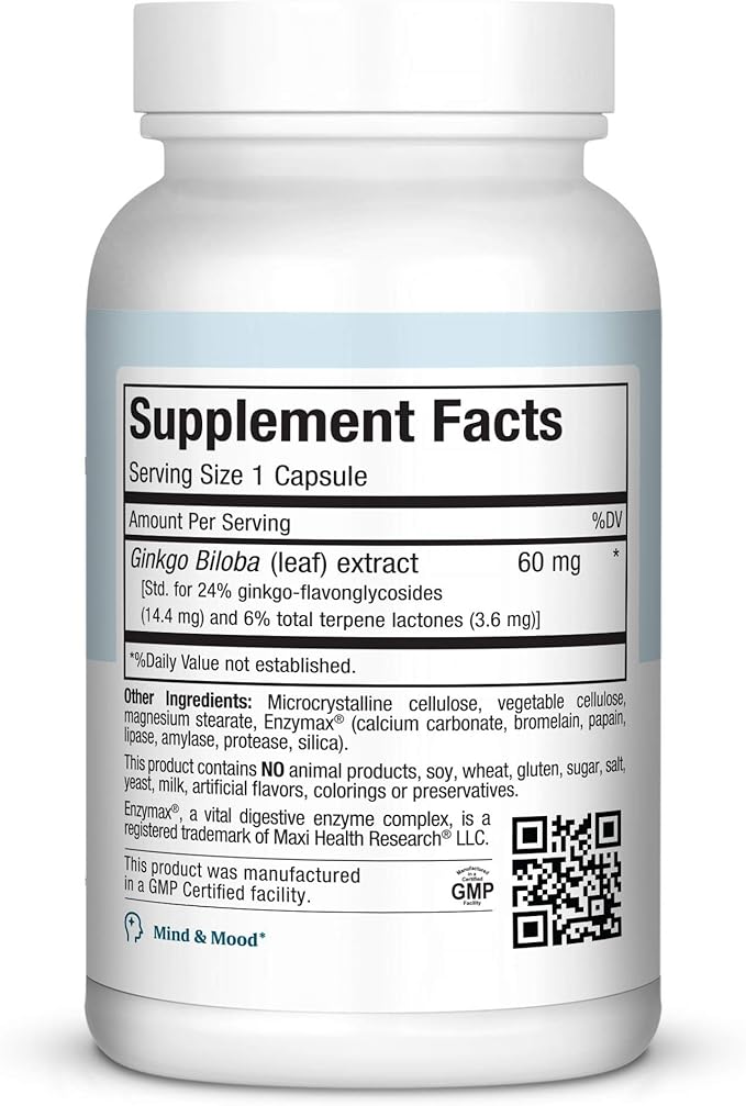 Maxi Health Ginkgo Biloba 90 Capsules
