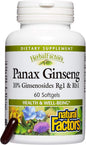 HerbalFactors by Natural Factors, Panax Ginseng, 60 softgels (60 servings)