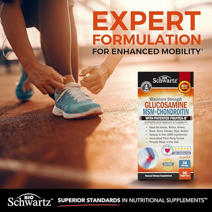 Glucosamine Chondroitin MSM Triple Strength Joint 90 Capsules