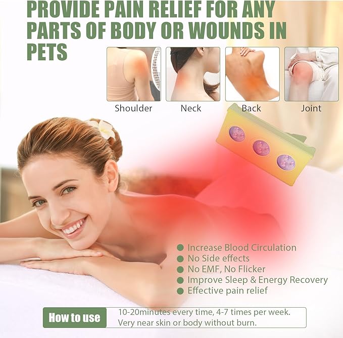 Red Light Therapy at Home 660nm and 850nm Dimming 45watts Infrared