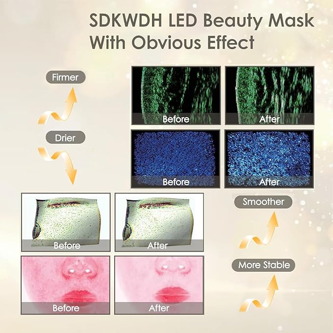 Red Light Therapy for Face, Led 7-1 Colors