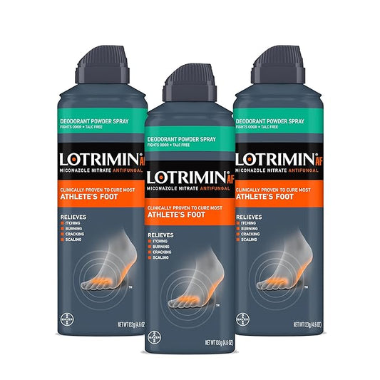 Lotrimin Athlete's Foot Deodorant Antifungal Powder 2%, Clinically 4.6 Ounce 3)