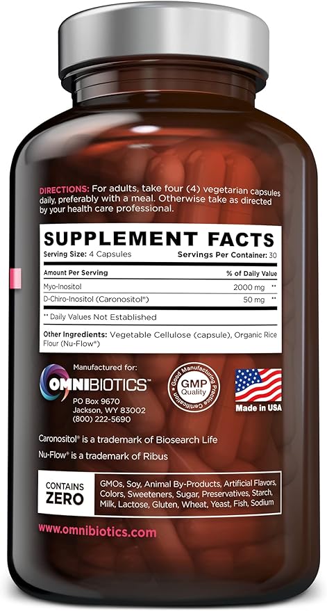 Myo-Inositol Plus & D-Chiro-Inositol (120 Capsules)