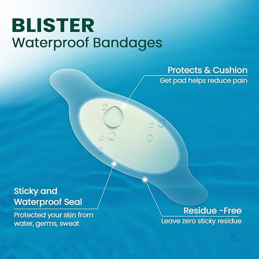 Gel Blister Bandages Hydrocolloid Bandages 16ct Blister