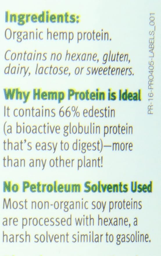 Nutiva Organic Cold-Pressed Raw Hemp Seed 16 Oz, 30 Approved,