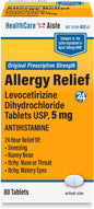 HealthCareAisle Allergy Relief 5 mg 80 Tablets 24-Hour Allergy 80 Count 1)