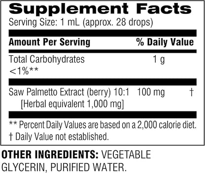 Botanic Choice Saw Palmetto Berry Alcohol Free Liquid Extract, 1 Fluid Ounce