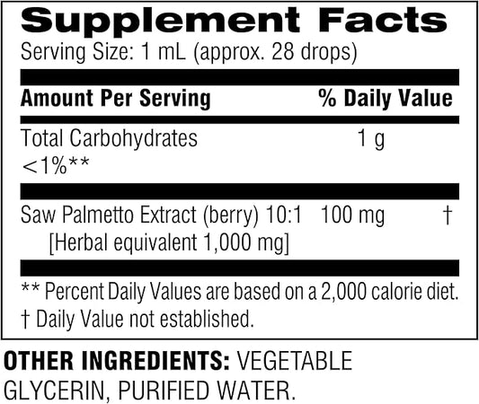 Botanic Choice Saw Palmetto Berry Alcohol Free Liquid Extract, 1 Fluid Ounce