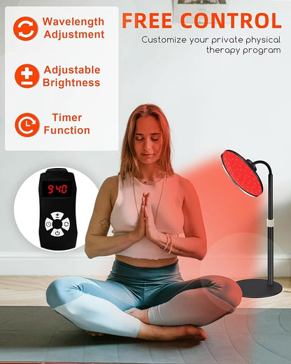 Red Light Therapy Lamp for Face- 120 LEDs, 590nm, 660nm, 660nm, 660nm+940nm 660nm+940nm -