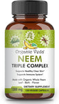 Organic Veda Neem Capsules with Triple 120 Count