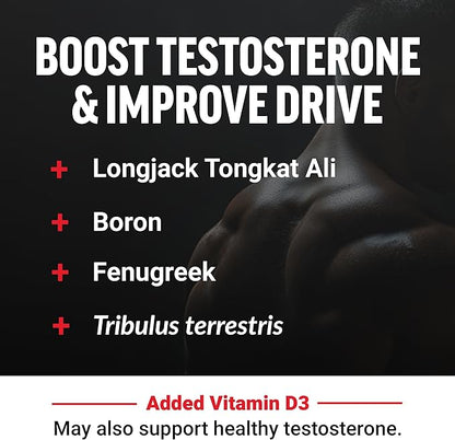 Force Factor Test X180 Gummies Testosterone Booster for Men with Tongkat Ali, Horny Goat Weed, Tribulus Terrestris, Fenugreek, Black Maca, Testosterone Supplement for Men, Berry Punch, 120 Gummies