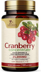 Cranberry Concentrate Extract Supplement for Women 25,200mg Formula 120 Softgels