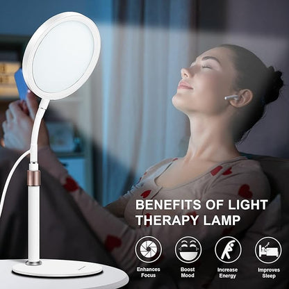 Light Therapy Lamp, UV-Free 10000 Lux 3 Color