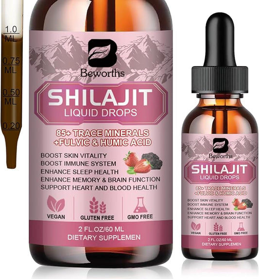 Shilajit Resin Liquid Drops 85+ Trace
