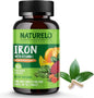 NATURELO Vegan Iron Supplement with Vitamin 180 Mini