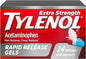 Tylenol Extra Strength Acetaminophen Rapid Release 500 mg 24 ct