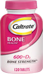 Caltrate 600 Plus D3 Calcium and Vitamin D Supplement Tablets, Bone Health Supplements for Adults - 120 Count