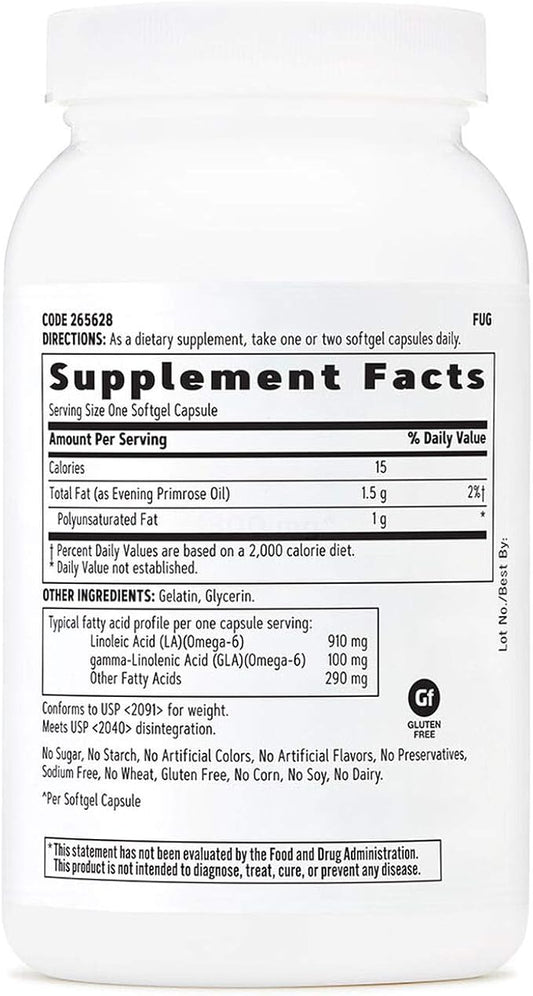GNC Women's Evening Primrose Oil (EPO) 1300 mg 90 Softgel