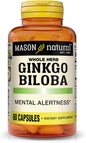 MASON NATURAL Whole Herb Ginkgo Biloba, 60 Day