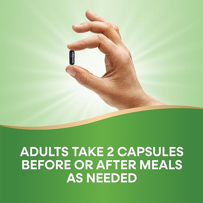 Nature's Way Activated Charcoal, Binds Unwanted Materials and Gas in the Digestive Tract*, 560 mg per 2-Capsule Serving, 360 Capsules (Packaging May Vary)