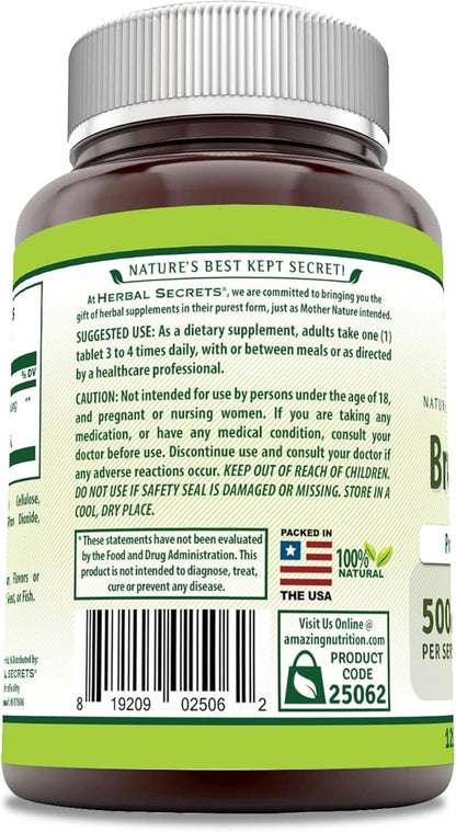 Herbal Secrets Bromelain 500 Mg 120 3 |
