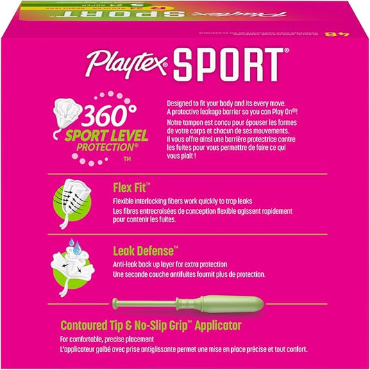 Playtex Sport Tampons, Multipack (24ct Regular/24ct 48ct