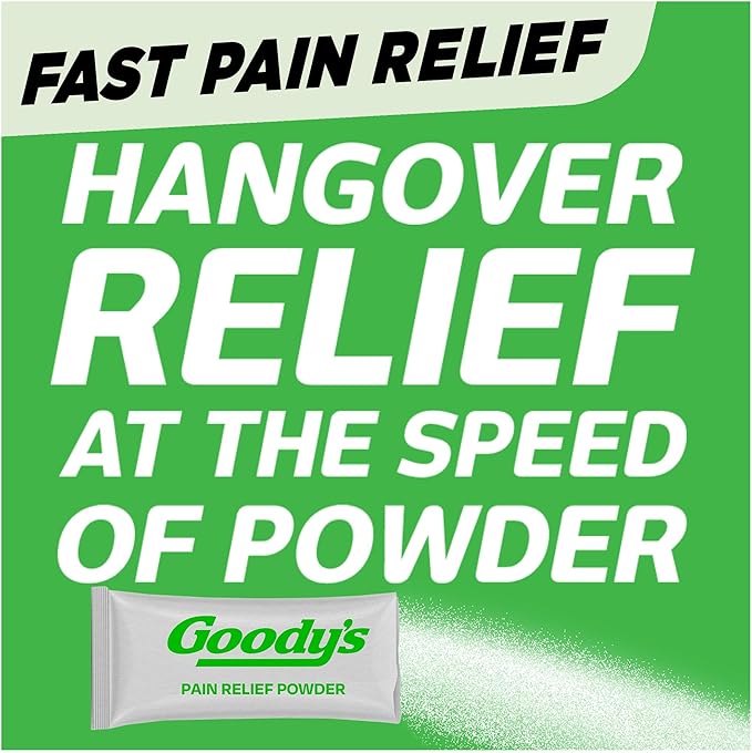 Goody's Hangover Powders, Fast Pain Relief, Berry Citrus Flavor, 4 Stick Powders, 6 Pack