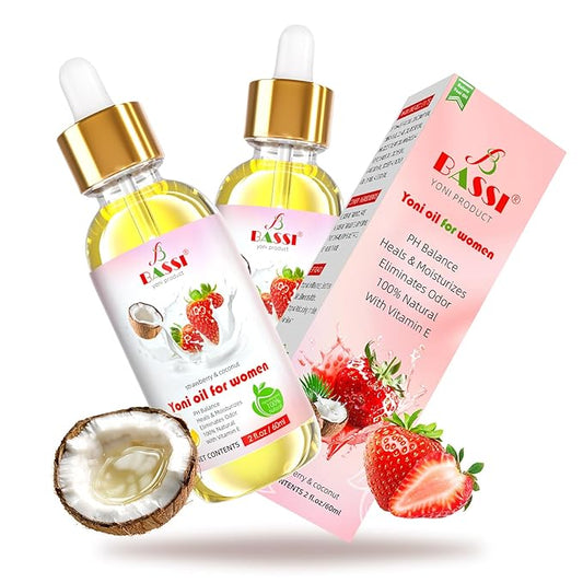 Natural Yoni Oil for Women 4 (2 x 2 Fl 2 Packs