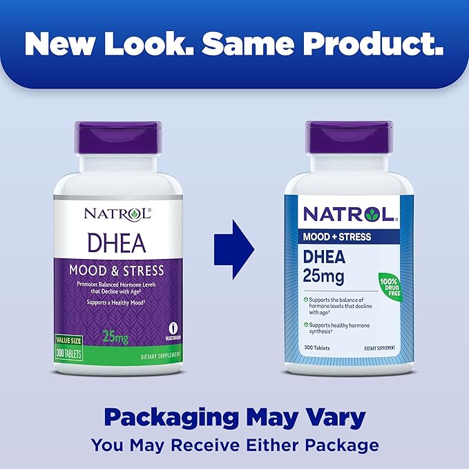 Natrol DHEA Mood and Stress, 25mg,