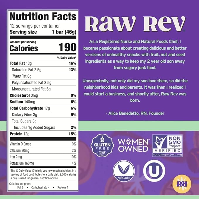 Peanut Butter Dark Chocolate & Sea Salt "New and Improved Glo" Vegan Protein Bars, 12g of Plant-Based Protein with Only 3g of Sugar, Pack of 12