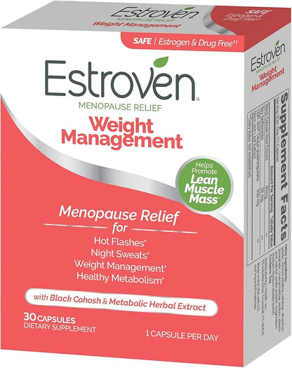 Estroven Weight Management for Menopause Relief 30 Ct.
