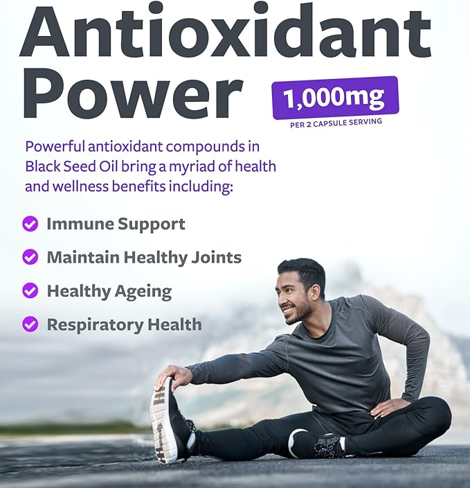 Black Seed Oil 180 Softgel 500mg Each, 1000mg Per 2 Capsule