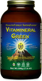 HealthForce SuperFoods Vitamineral Green - Mineral Supplement for Immune & Thyroid Support - Green Powder Supplement with Ingredients from The Land - Gluten-Free & Vegan - 500 Grams