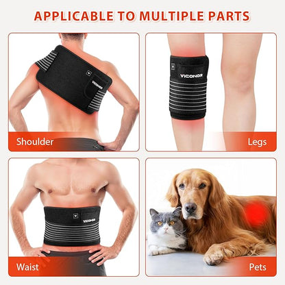 Red Light Therapy Belt for Body Comfort (Black4)