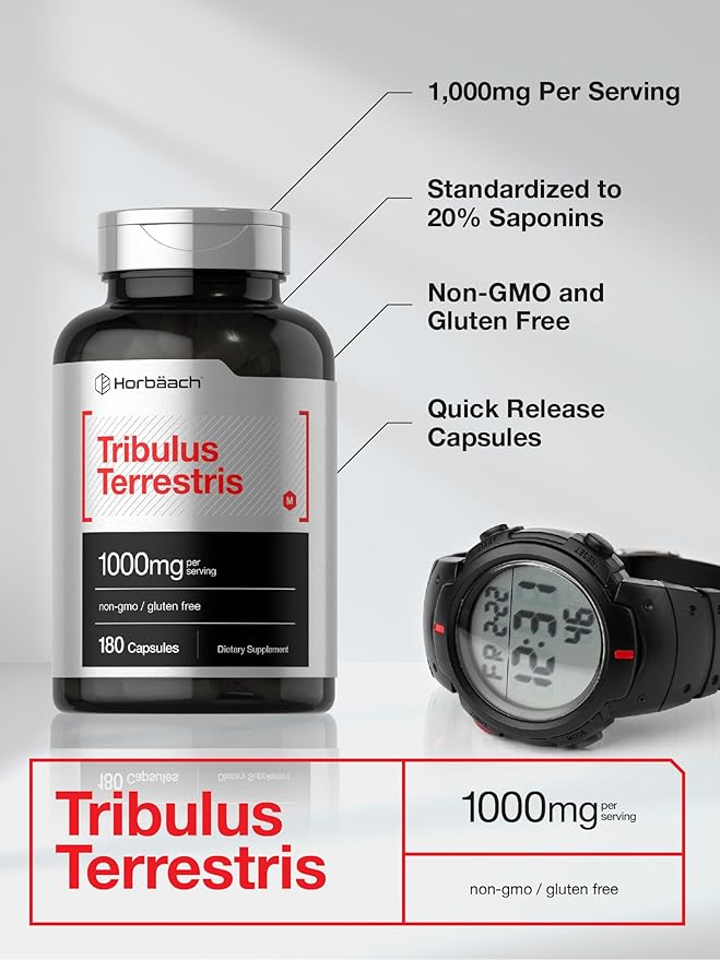 Horbäach Tribulus Terrestris 1000mg | 180 Capsules