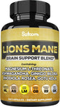Lions Mane Supplement Capsules with Magnesium 210 Vegan