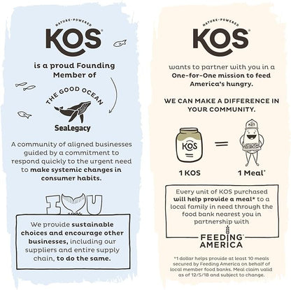 KOS Vegan Protein Powder Erythritol Free, Chocolate 28 Servings