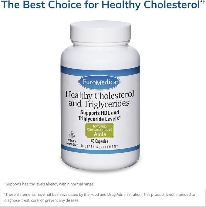 Euromedica Healthy Cholesterol and Triglycerides 60 Capsules 30 Servings