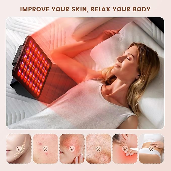 Red Light Therapy for Face and 850nm Infrared 6 Modes