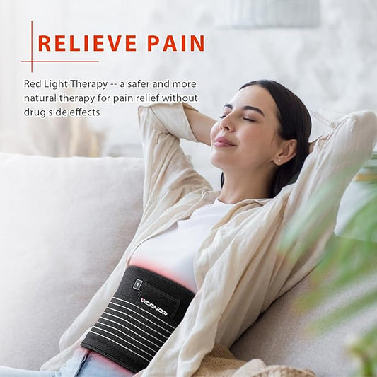 Red Light Therapy Belt for Body Comfort (Black4)