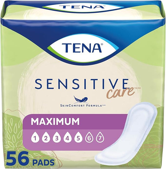 Tena Sensitive Care Maximum Absorbency Incontinence/Bladder 56 Count